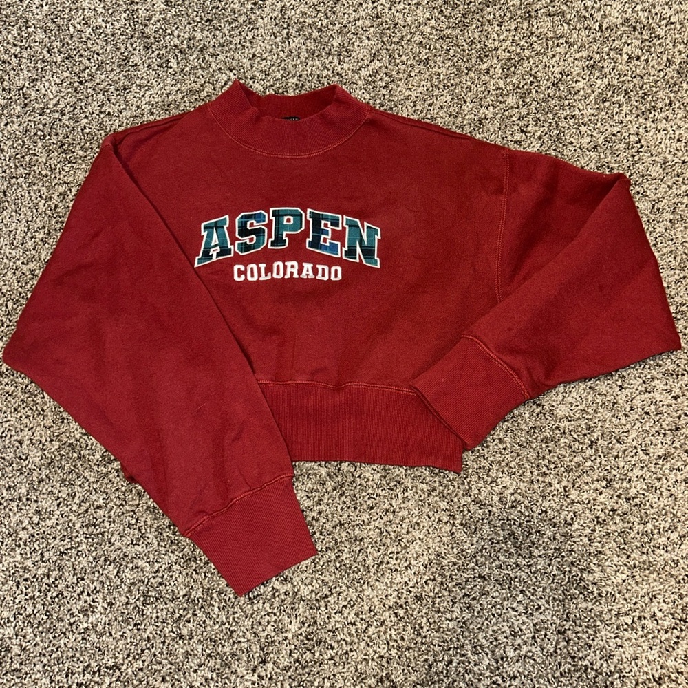 Aspen Colorado Women's Red Sweater